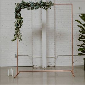 Copper wedding arch